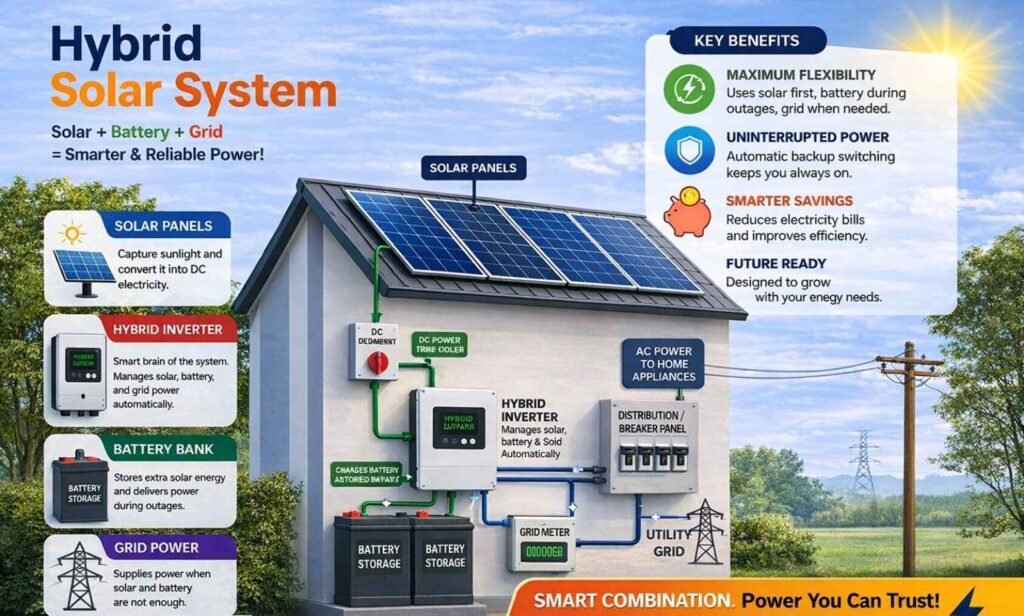 Hybrid solar system