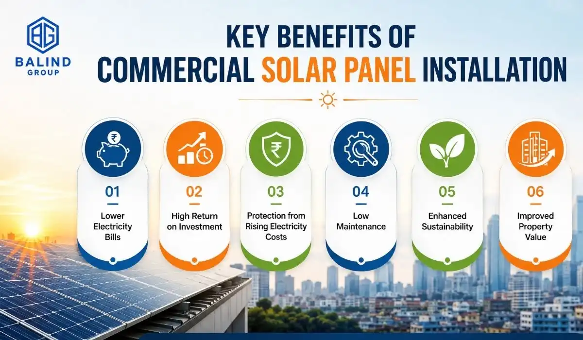 key benefits of commercial solar panel installation