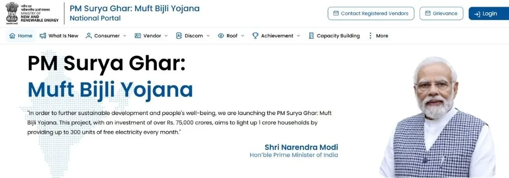 pm surya ghar yojana muft bijli yojana national portal